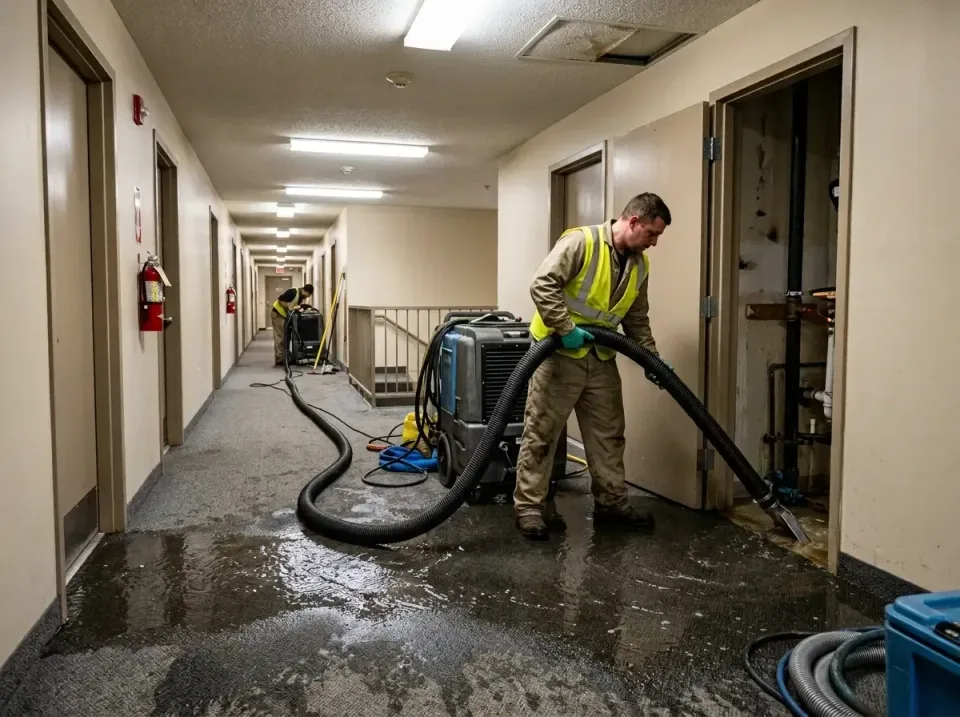 multi-unit-apartment-hallway-f-005 — frequently asked questions, Emergency Burst Pipe Water Extraction & Removal in Paragoul…
